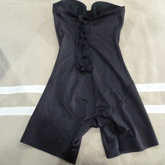 Miraclesuit Long Leg Strapless Bodybriefer 38D Nude Body Shaper Underwire #2791 - Picture 3 of 3